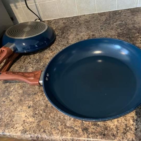 Phantom Chef Blue Frying Pan Set, Kitchen Cookwear - Picture 6 of 12